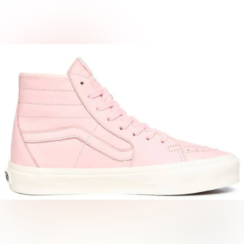 Vans Pink Soft Leather SK8-Hi Women's High-Top Sneakers